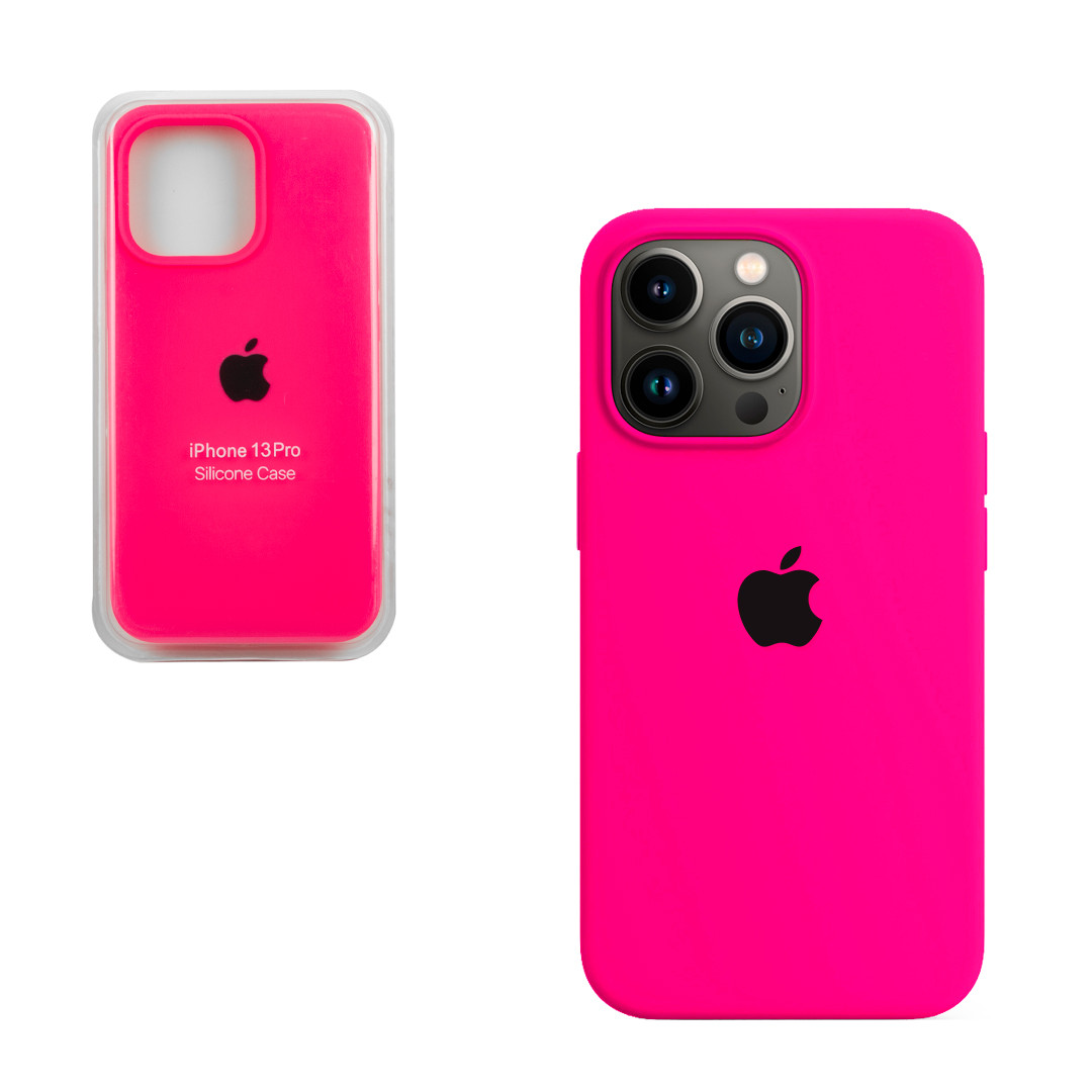 Чехол для Apple iPhone 13 Pro (6.1*) back cover Silicone Case Copy, Neon Pink - фото 1 - id-p115023561