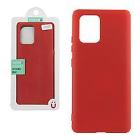 Чехол для Samsung Galaxy S10 Lite (2020) back cover YouYou Silky and soft-touch Silicone Cover, Red