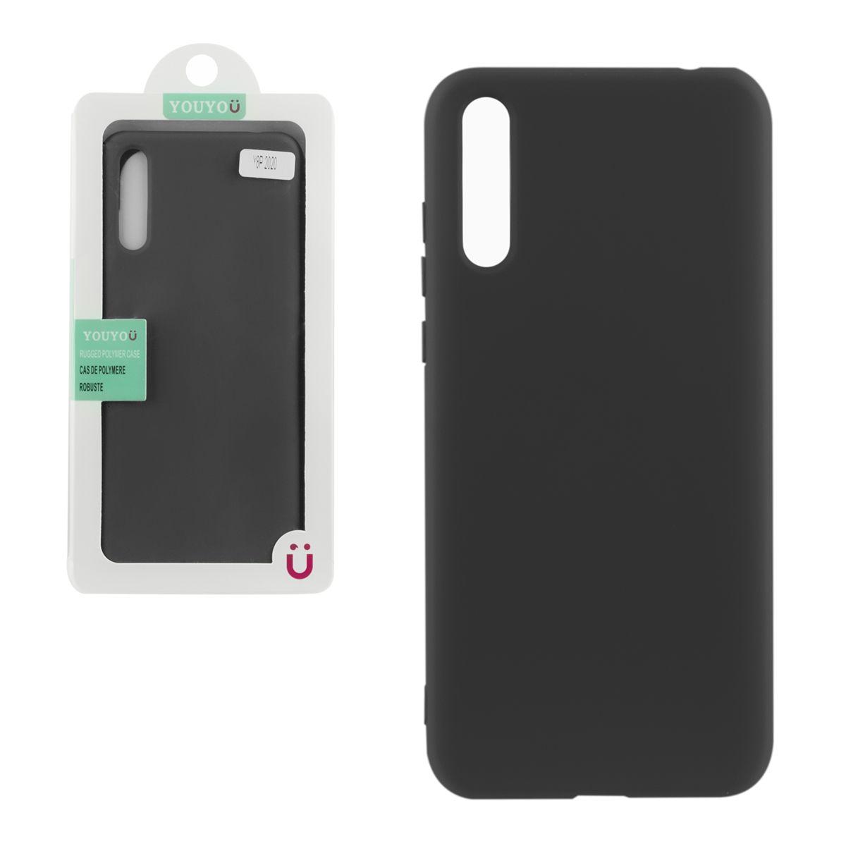 Чехол для Huawei Y8 Prime (2020) back cover YouYou Silky and soft-touch Silicone Cover, Black - фото 1 - id-p115053875