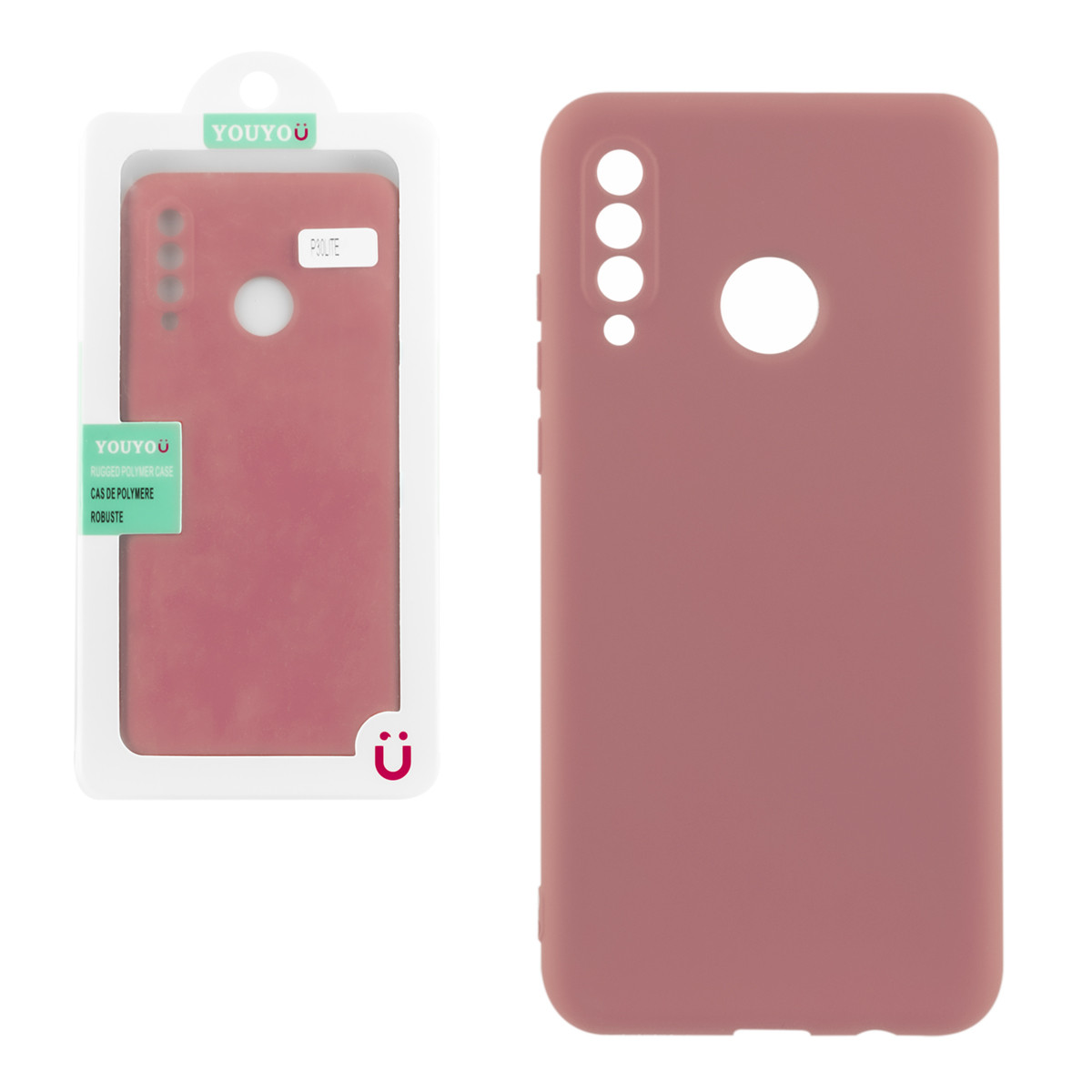 Чехол для Huawei P30 Lite back cover YouYou Silky and soft-touch Silicone Cover, Pink - фото 1 - id-p115053876