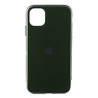 Чехол для Apple iPhone 11 Pro Max (6.5*) back cover Glass series V1, Dark Green