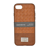 Чехол для Apple iPhone 7 back cover Santa Barbara Polo&Racquet Club Chevron 2 Leather Brown