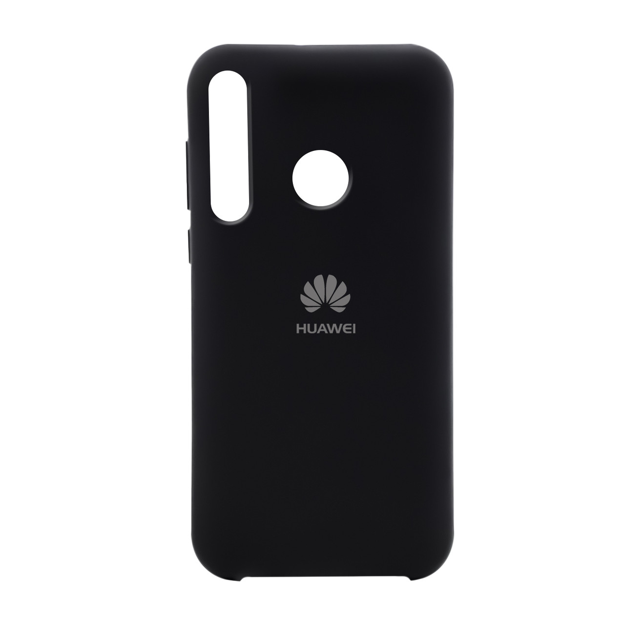 Чехол для Huawei Y7 (2020) back cover Silky and soft-touch Silicone Cover V1, Black - фото 1 - id-p115054459