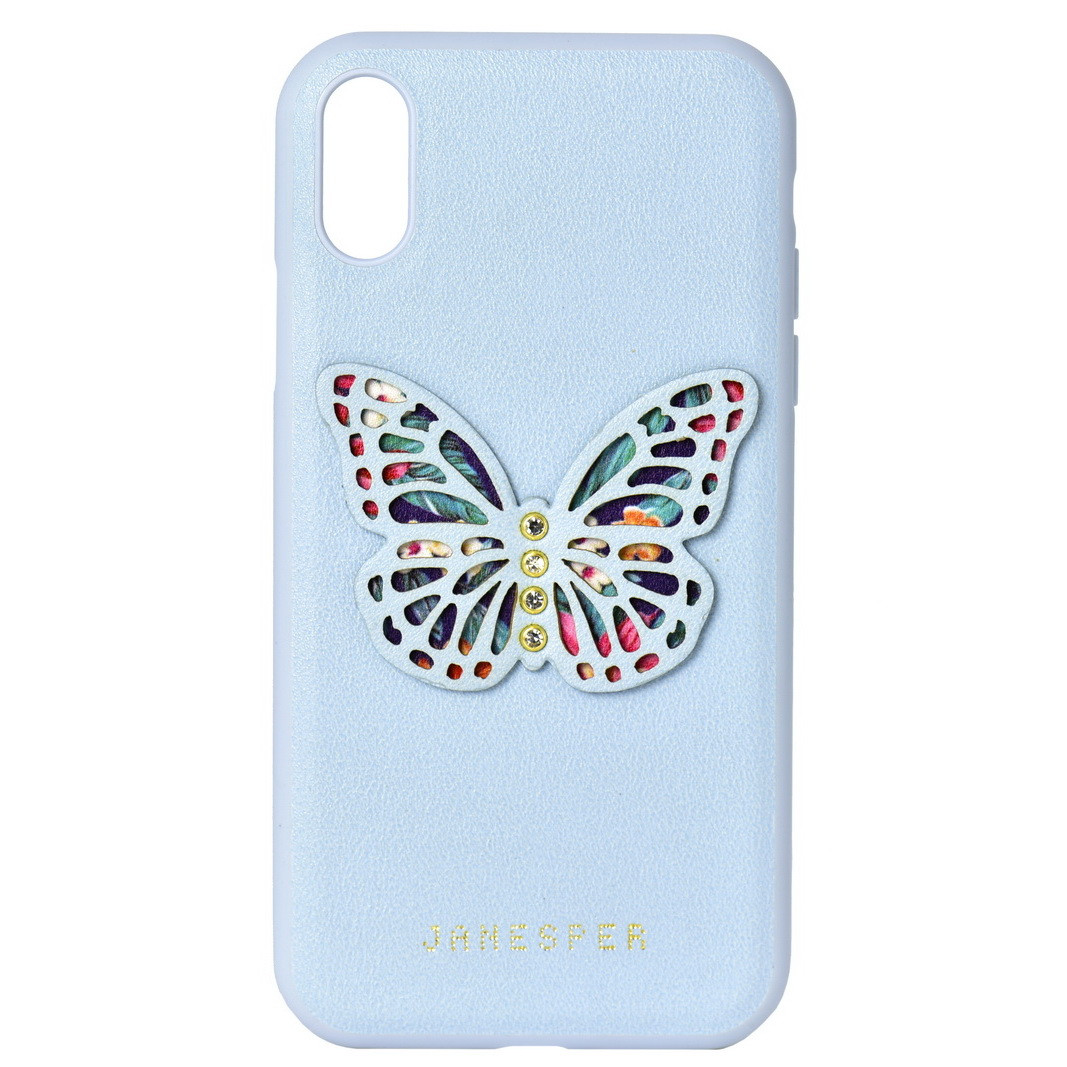 Чехол для Apple iPhone XR (6.1*) back cover Janesper Butterfly Blue - фото 1 - id-p115054501