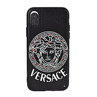 Чехол для Apple iPhone X back cover Versace Black/White