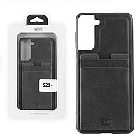 Чехол для Samsung Galaxy S21 Plus back cover HeD, TPU, Leather, card storage Series, Black