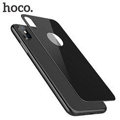 Защитное стекло Apple iPhone X на заднюю крышку Hoco V10 3D Backside Black
