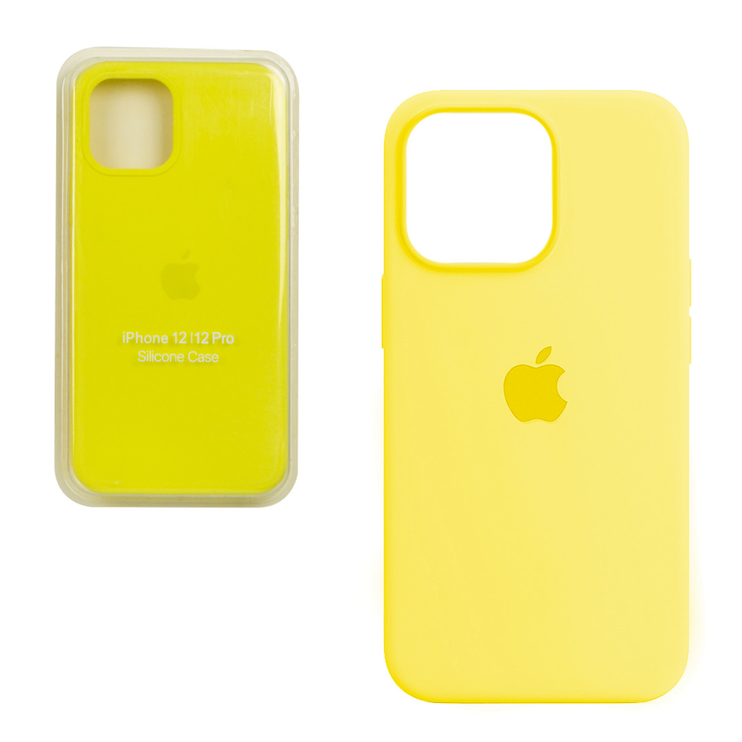 Чехол для Apple iPhone 12 (6.1*)/iPhone 12 Pro back cover Silicone Case Copy, Lemon - фото 1 - id-p115020589