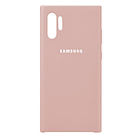 Чехол для Samsung Galaxy Note 10 Plus back cover Silky and soft-touch Silicone Cover, Peach