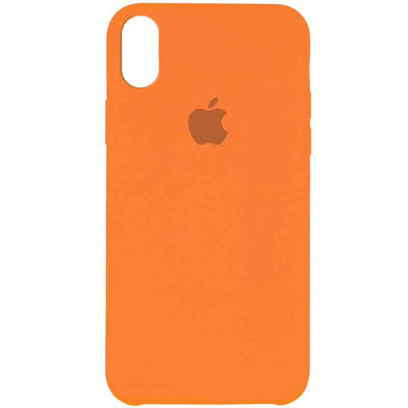 Чехол для Apple iPhone XS back cover Silicone Case Copy Orange - фото 1 - id-p115024234