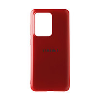 Чехол для Samsung Galaxy S20 Ultra back cover Silky and soft-touch Silicone Cover OEM, Red