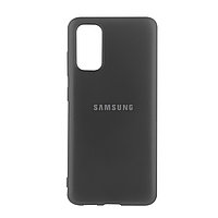 Чехол для Samsung Galaxy Note 20 back cover Silky and soft-touch Silicone Cover OEM, Black