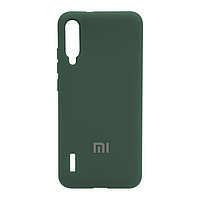 Xiaomi Mi A3 back cover Silky and soft-touch Silicone Cover V1 үшін қап, Green