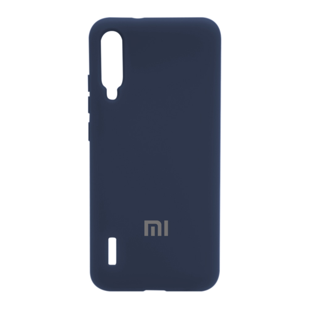 Чехол для Xiaomi Mi A3 back cover Silky and soft-touch Silicone Cover V1, Dark Blue - фото 1 - id-p115054467