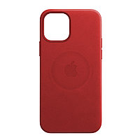 Чехол для Apple iPhone 12 (6.1*)/iPhone 12 Pro back cover Max Leather Case with MagSafe, Red