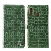 Чехол для Samsung Galaxy A20 book cover Santa Barbara, Green