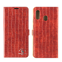 Чехол для Samsung Galaxy A20 book cover Santa Barbara, Red