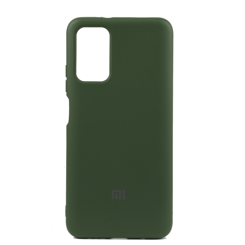 Чехол для Xiaomi Poco M3 back cover Silky and soft-touch Silicone Cover OEM, Green - фото 1 - id-p115021069