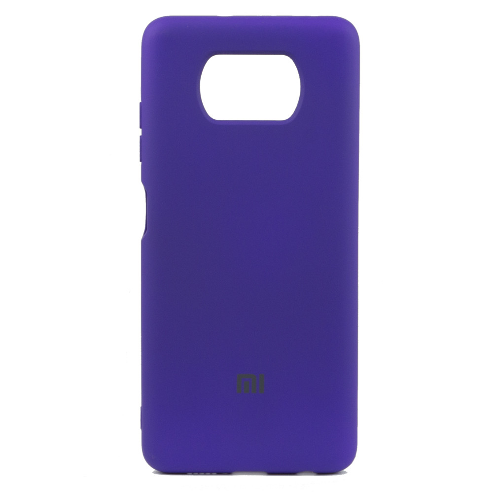 Чехол для Xiaomi Poco X3 back cover Silky and soft-touch Silicone Cover OEM, Purple - фото 1 - id-p115021073