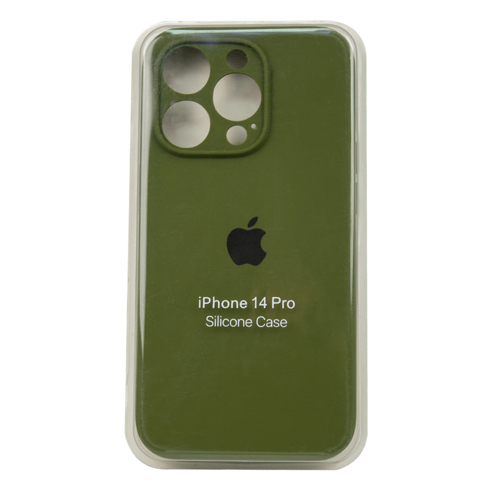 Чехол для Apple iPhone 14 Pro (6.1*) back cover Silicone Case cam protection, Khaki - фото 1 - id-p115047065
