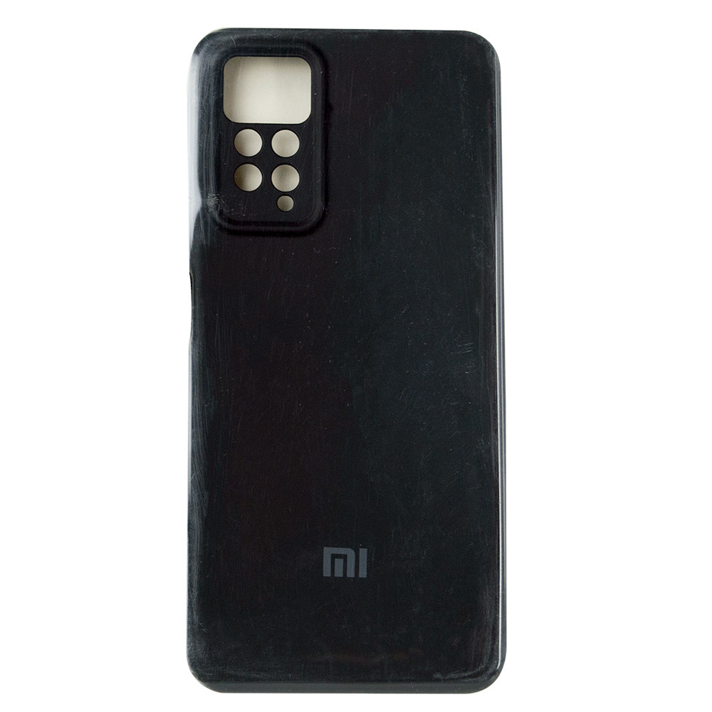 Чехол для Xiaomi Redmi Note 11 back cover Silky and soft-touch Silicone Cover V1, Black - фото 1 - id-p115054146