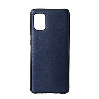 Чехол для Samsung Galaxy A41 back cover TPU Leather Series V1, Blue
