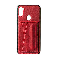 Чехол для Samsung Galaxy A11 back cover TPU Leather card storage Series, Red