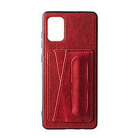 Чехол для Samsung Galaxy A71 back cover TPU Leather card storage Series, Red