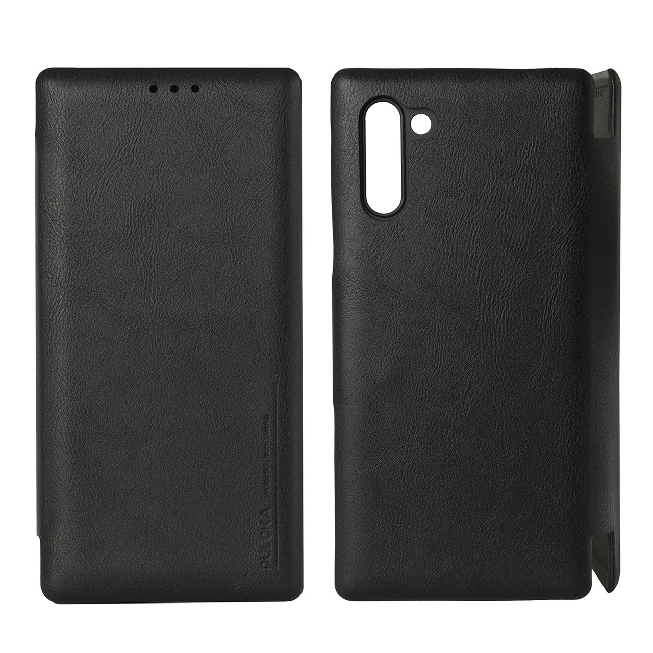 Чехол для Samsung Galaxy Note 10 book cover Puloka Luxury Leather, Black - фото 1 - id-p115023482