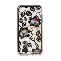 Чехол для Apple iPhone 7 Plus back cover Beckberg Flowers with leaves gel clear/Gold