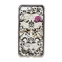 Чехол для Apple iPhone 7 Plus back cover Beckberg Flowers Patterns gel clear/Gold