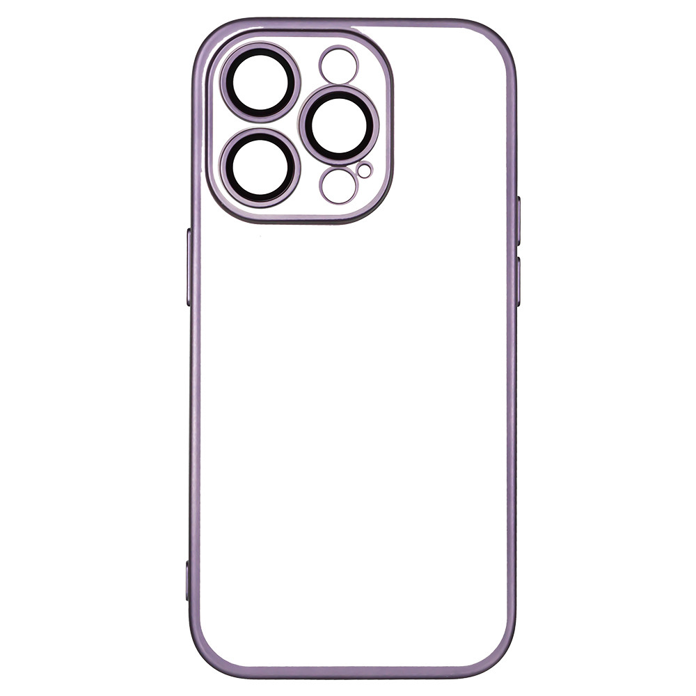Чехол для Apple iPhone 13 Pro Max (6.7*) back cover Keephone, Phantom Series Matte, Clear/Purple - фото 1 - id-p115017878