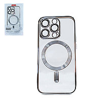 Чехол для Apple iPhone 14 Pro (6.1*) back cover Coblue CB-K47, Magsafe, Clear/Silver