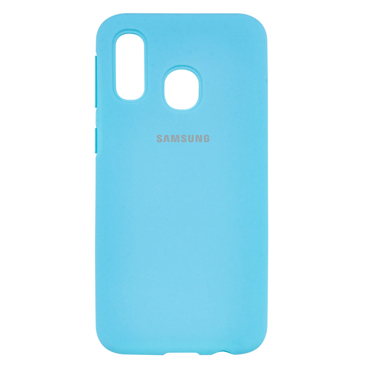 Чехол для Samsung Galaxy A20/A30 back cover Silky and soft-touch Silicone Cover V1, Blue - фото 1 - id-p115049514