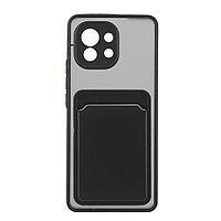 Чехол для Xiaomi Mi 11 back cover с визитницей, Fashion case series, TPU+PC, Black