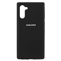 Чехол для Samsung Galaxy Note 10 back cover Silky and soft-touch Silicone Cover, Black