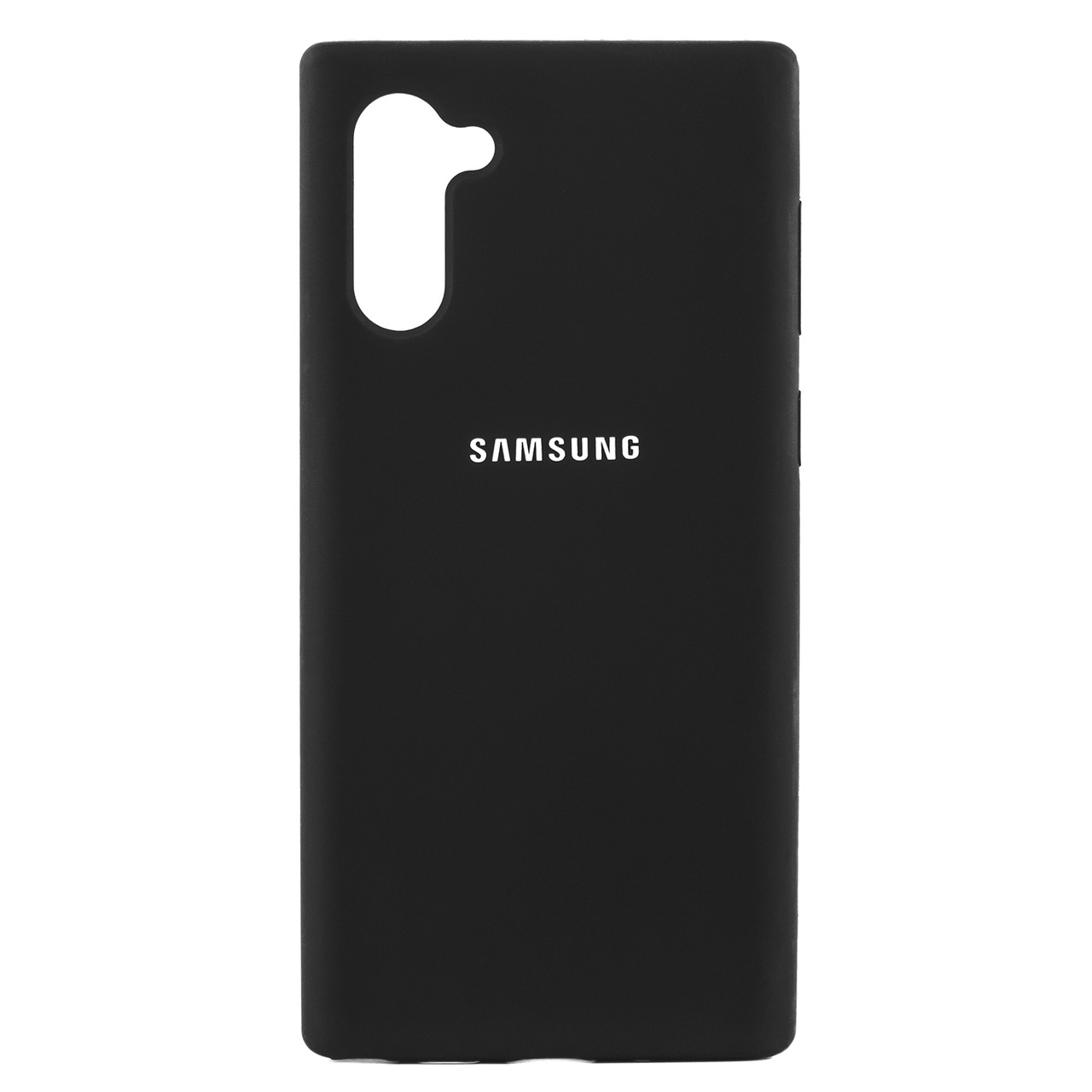 Чехол для Samsung Galaxy Note 10 back cover Silky and soft-touch Silicone Cover, Black - фото 1 - id-p115023896