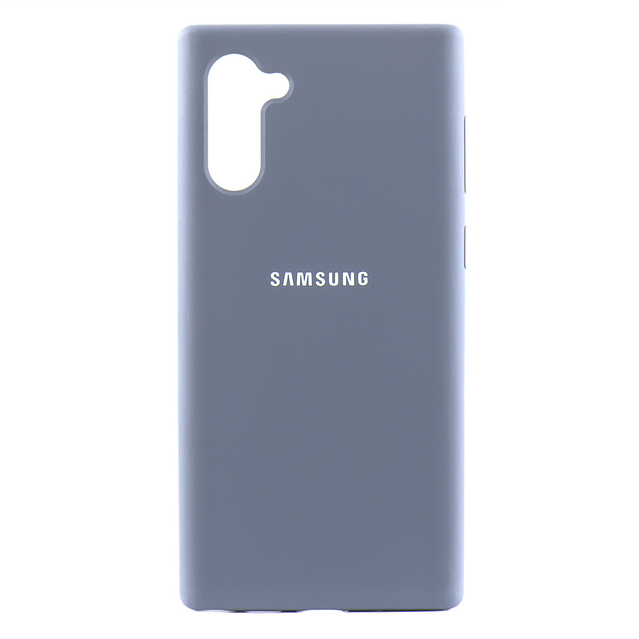 Чехол для Samsung Galaxy Note 10 back cover Silky and soft-touch Silicone Cover, Gray - фото 1 - id-p115023897