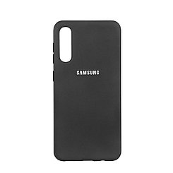 Чехол для Samsung Galaxy A50 back cover Silky and soft-touch Silicone Cover Black