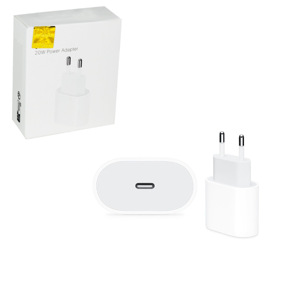 Сетевое зарядное устройство Apple, USB-C 20W, MHJE3ZM/A, Model A2347, Original White