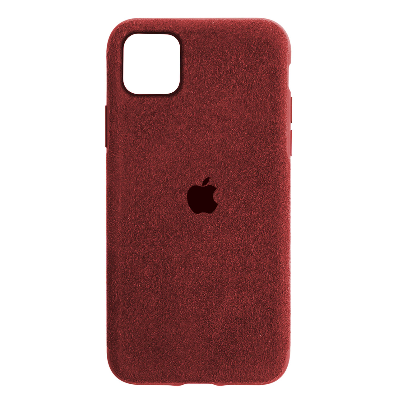 Чехол для Apple iPhone 11 Pro Max (6.5*) back cover Alcantara Cover Red - фото 1 - id-p115019113