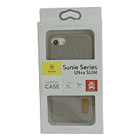 Чехол для Apple iPhone 7 back cover Baseus sunie series Ultra Slim beige