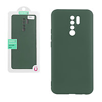 Чехол для Xiaomi Redmi 9 back cover YouYou Silky and soft-touch Silicone Cover, Green