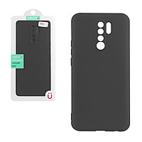 Чехол для Xiaomi Redmi 9 back cover YouYou Silky and soft-touch Silicone Cover, Black