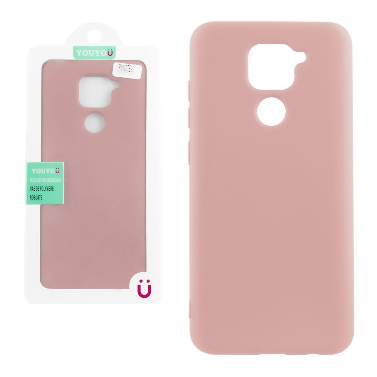 Чехол для Xiaomi Redmi Note 9 back cover YouYou Silky and soft-touch Silicone Cover, Pink - фото 1 - id-p115053880