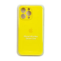 Чехол для Apple iPhone 14 Pro Max (6.7*) back cover Silicone Case cam protection, Yellow