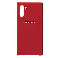 Чехол для Samsung Galaxy Note 10 back cover Silky and soft-touch Silicone Cover, Red