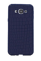 Чехол для Samsung Galaxy A8 A800 back cover gel Crocodile Blue