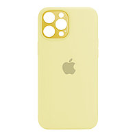 Чехол для Apple iPhone 12 Pro Max (6.7*) back cover Silicone Case cam protection, Lig Yellow