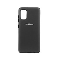 Чехол для Samsung Galaxy A41 back cover Silky and soft-touch Silicone Cover Black